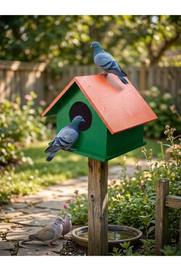 Wooden Dove and Pigeon Paradise Cockatiel Nest Outdoor Waterproof 26X26