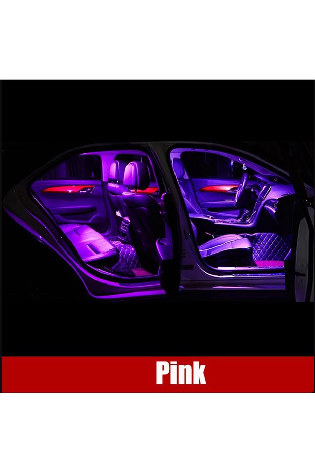 E90 Sedan 10PCS Pink For BMW 3 Series E36 E46 M3 E90 Sedan E91 Touring Car LED Bulbs Interior Dome R