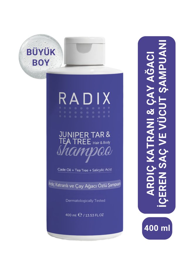 Hair Oil Control and Anti-Dandruff Shampoo with Juniper Tar and Tea Tree Extract 400ml