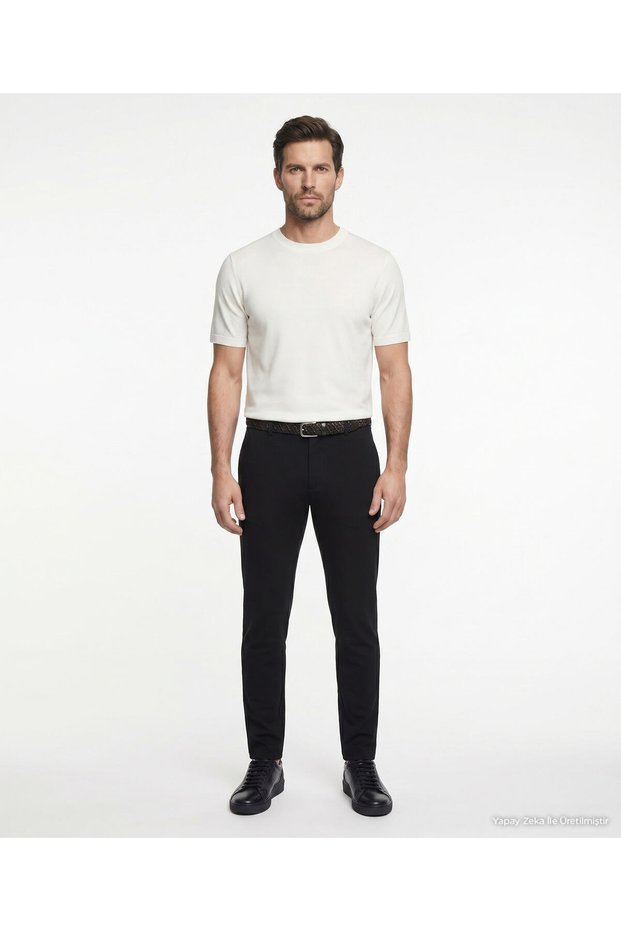Straight Normal Waist Trousers