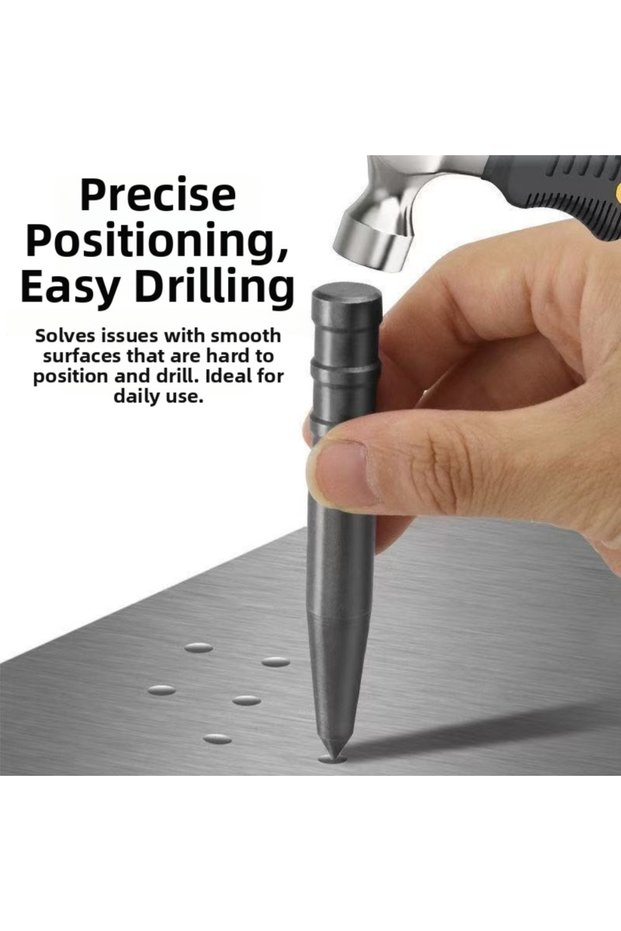 Precision Center Punch Locator Window Breaker Woodworking Punch Drill Tool For Glass Metal Wood Auto