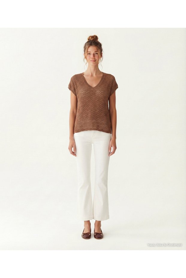 Regular V-Neck Short Sleeve T-Shirt