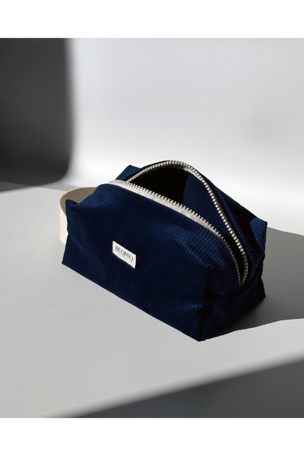 Handmade Midnight Blue Velvet Clutch Bag, Orven Collection: Midnight