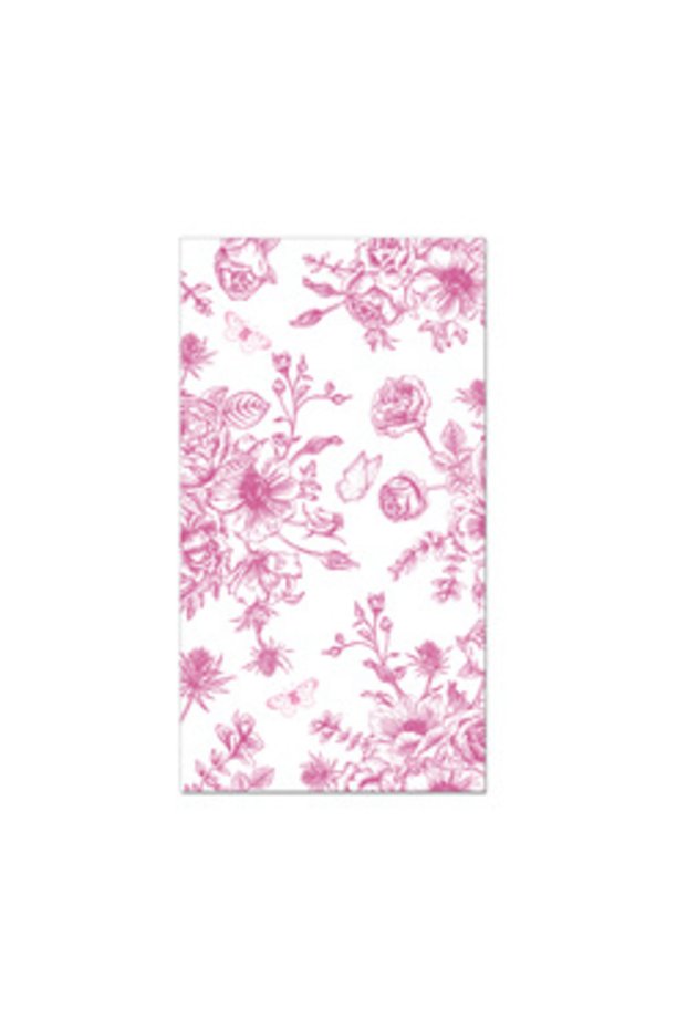 CZJ048-20 pcs 20pcs Floral Guest Napkins Pink Flower Disposable Paper Dinner Napkin Bathroom Hand To