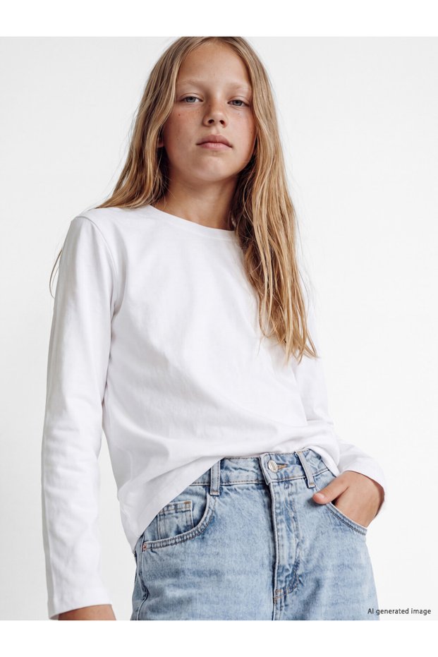 Timeless Clothing & Timeless Choices: Zero Roba Collar, Plain Girls' T-Shirt.