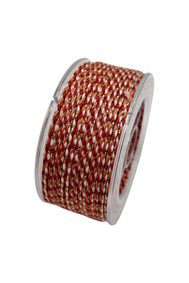 color 3 16M/roll 2mm Gold Color Tibetan Style Cotton Cord Rope Handmade Twine Thread String Crafts D