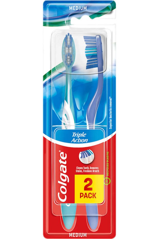 Perie de dinți Triple Action, 2 buc