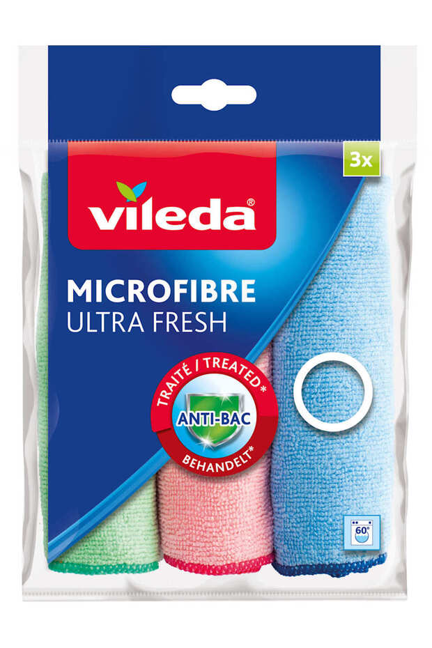 Lavete microfibră ultrafresh, 3 bucăți