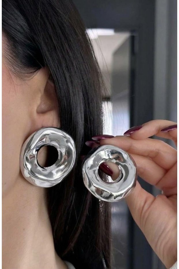 Steel Silver Color Ring Pininterest Model Earrings