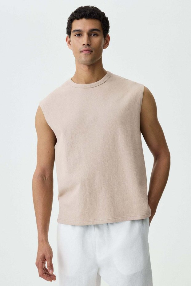 Relaxed Fit Jersey vest top