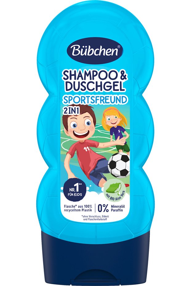 Kids 2in1 Shampoo & Shower Gel Sportsfreund - Mild for Skin & Hair - 230 ml