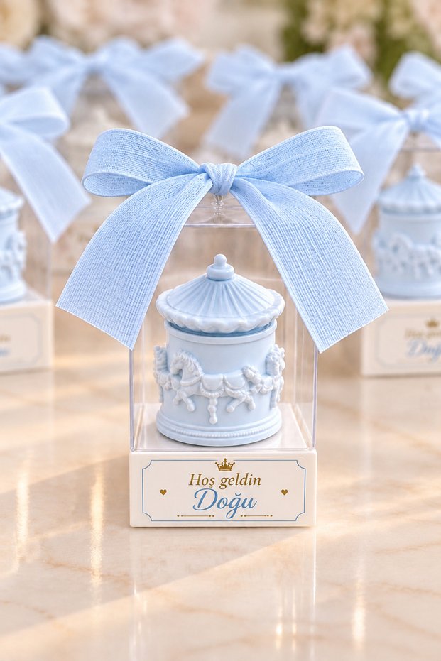 Carousel Candle Gift in a Fancy Box (20 Pieces)