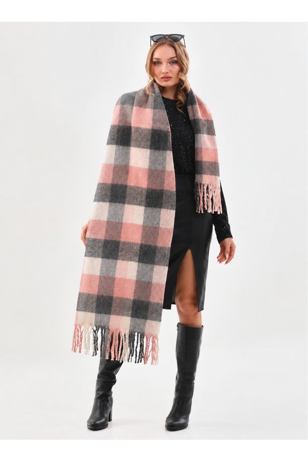 Imported Puffy Cherry Scarf Shawl - Curled Scarf Shawl - Puffy Cherry Soft Shoulder Shawl