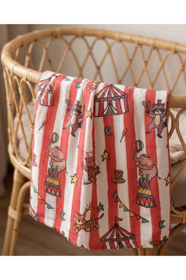 Circus Muslin Blanket