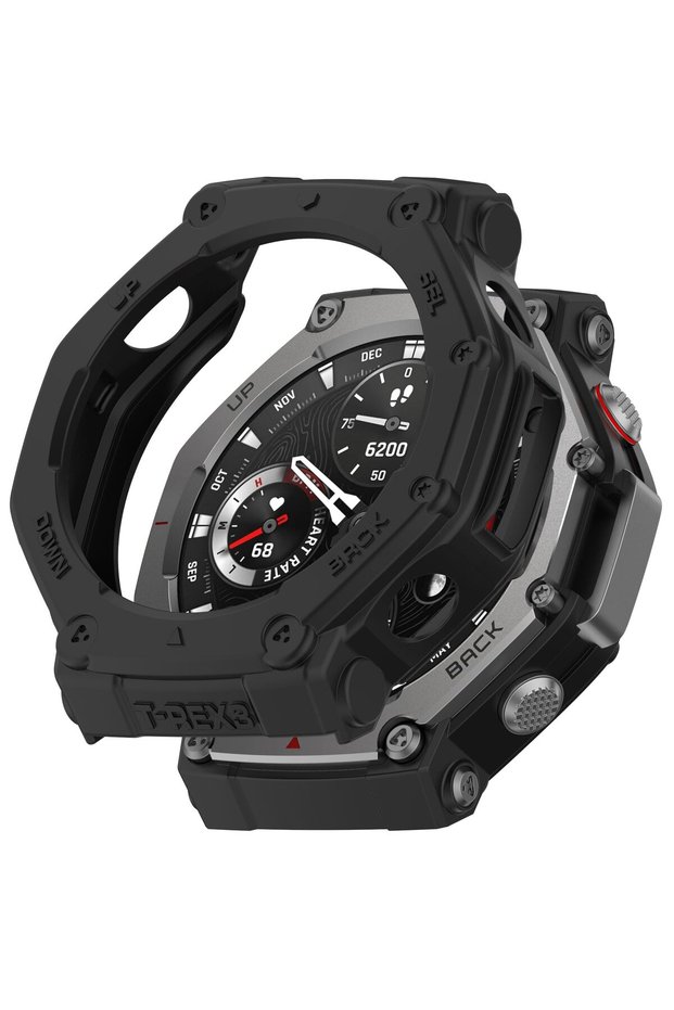 For Amazfit T-Rex 3 Case, Shockproof TPU Shell with Scratch-Resistant Surface, Durable Rugged Case f