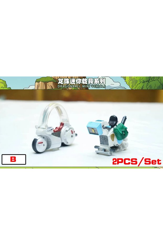 B 10cm/3.93in Anime Dragon Ball Z Capsule Spaceship Vegeta Goku space pod Figure PVC Goku Col