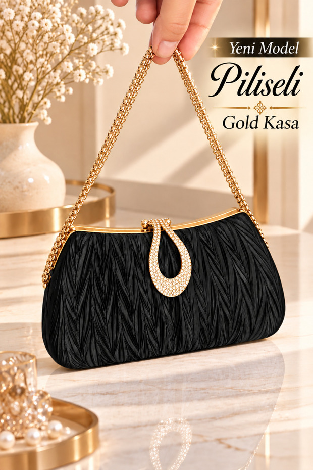 Women's Bag New Model Pleated Evening Dress Bag Mixed Pattern Stylish Bag