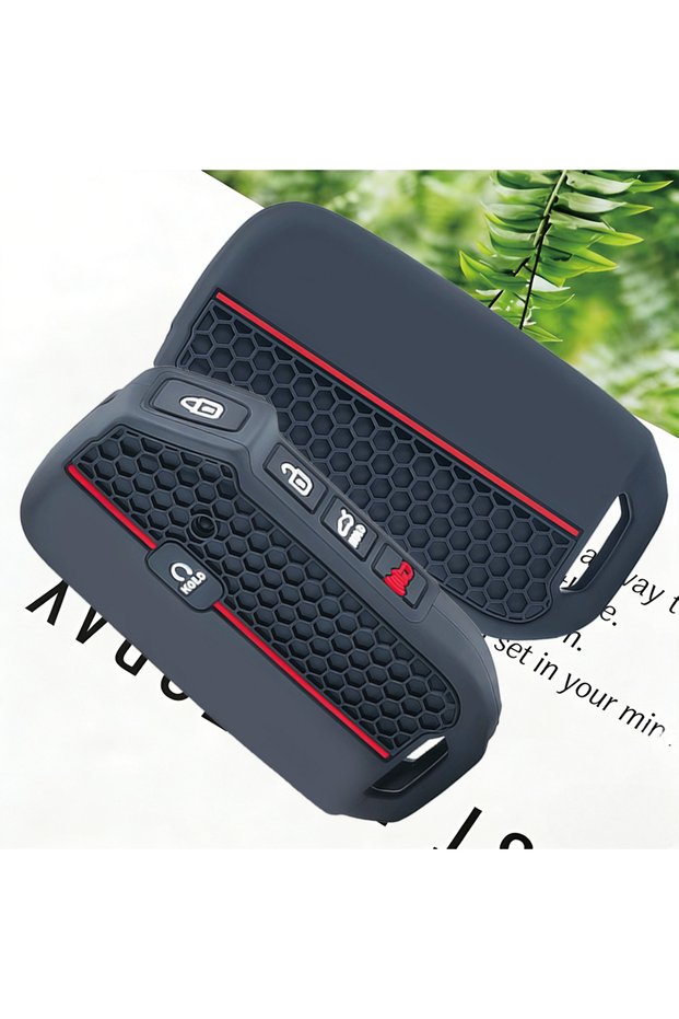 Red Line Silicone Car Key Fob Case Cover for Kia Cerato Ceed Forte NIRO Sorento Seltos Sportage Soul