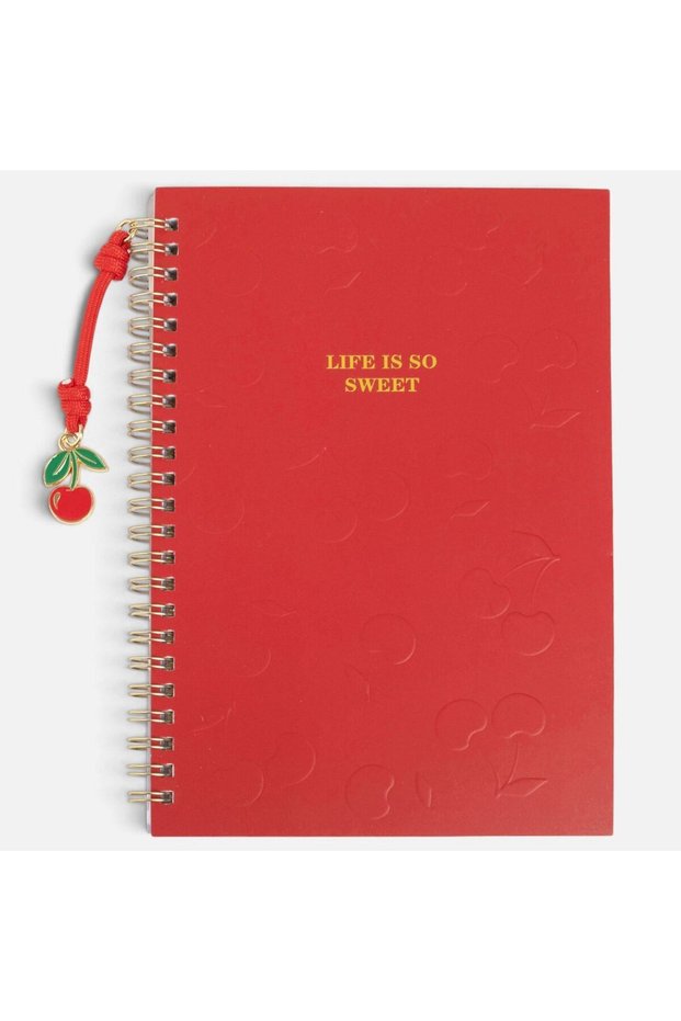 A5 Spiral Notebook Cherry - 80 Sheets