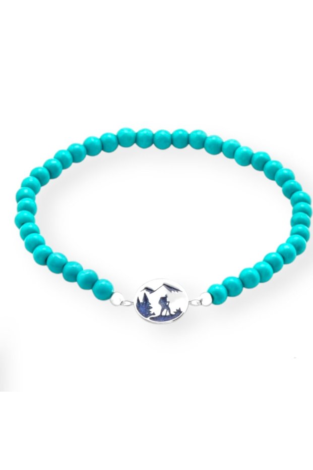 Turquoise crystal bracelet