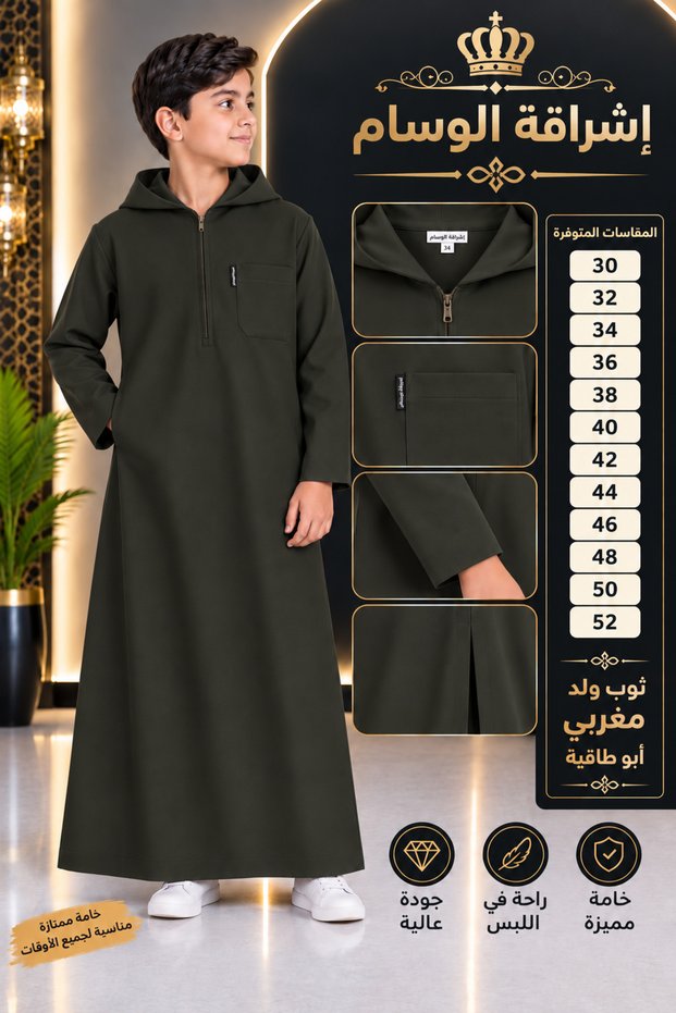 ثوب ابو قبع ولادي كم طويل