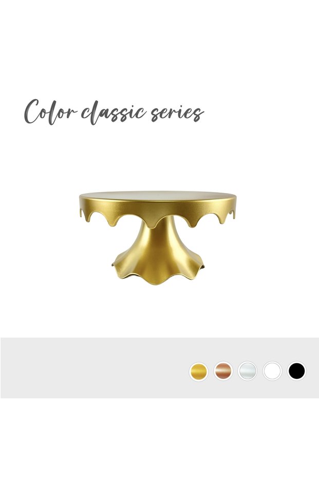 GOLD one piece Cake Stand and Cupcake Stands Holder Fruits Dessert Display Plate for Baby Shower Wed