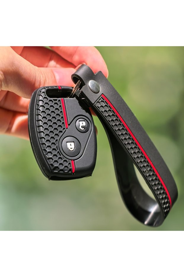 Type B Key Fob Case Keychain For Honda Civic 4D Jazz Gr8 CR-V SRV FRV Fit CSX Chord 7 Accord Emblem