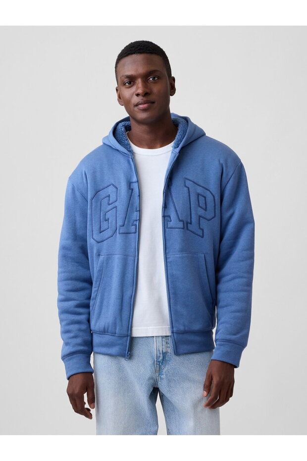 V-Frch Arch Sherpa Fz Men's Blue Jacket 910111004
