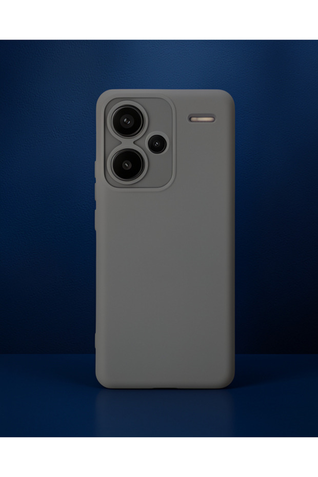 حافظة هاتف Xiaomi Redmi Note 13 Pro Plus مصنوعة من السيليكون المخملي الداخلي - أخضر داكن