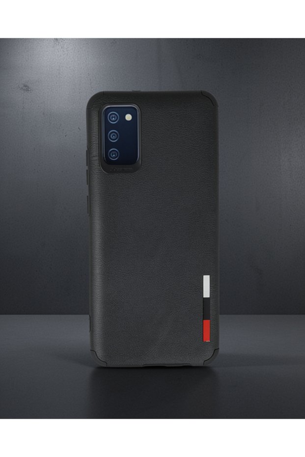 Samsung Galaxy A02S Case Loop Leather Silicone - Black