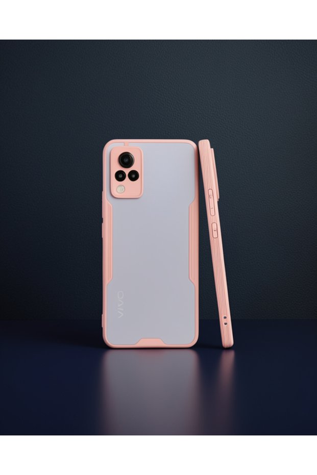 Vivo V21 Case Platinum Silicone - Pink