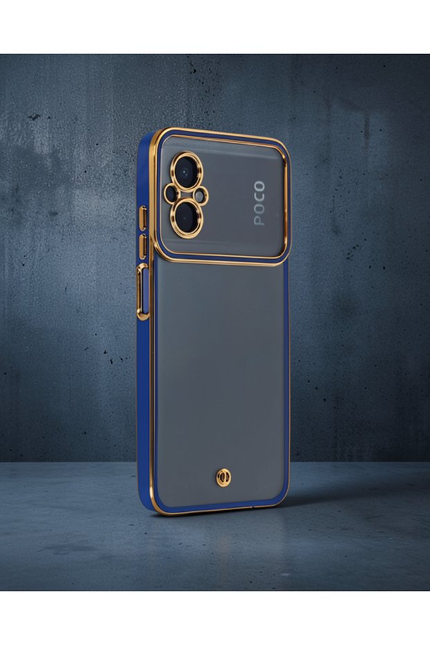 Xiaomi Poco M5 Case Liva Lens Silicone - Blue