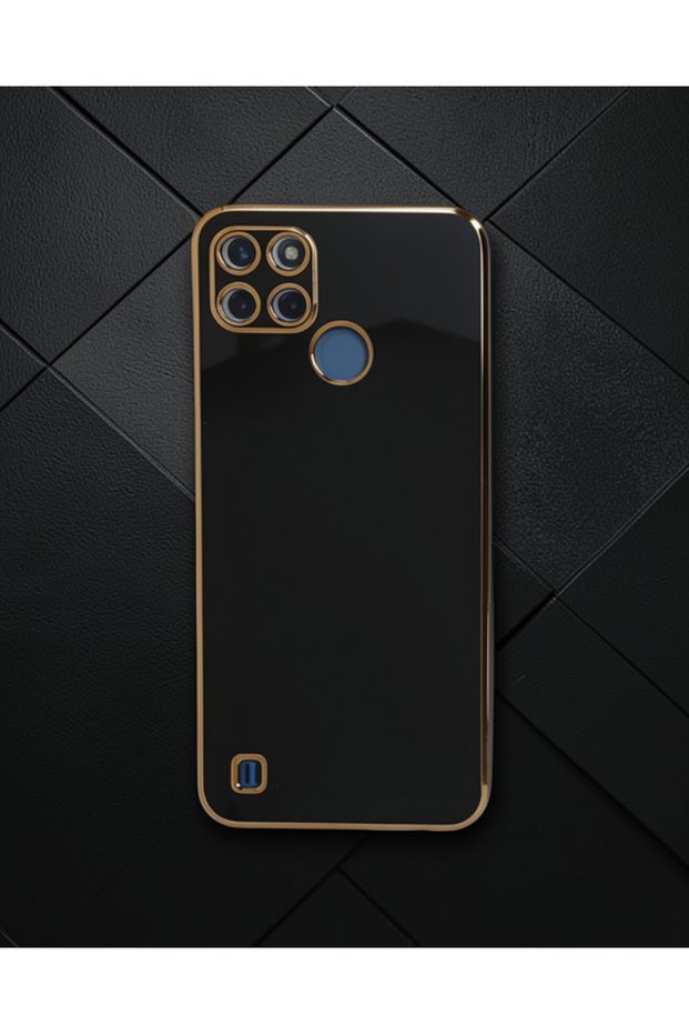 Realme C25Y Case Volet Silicone - Black