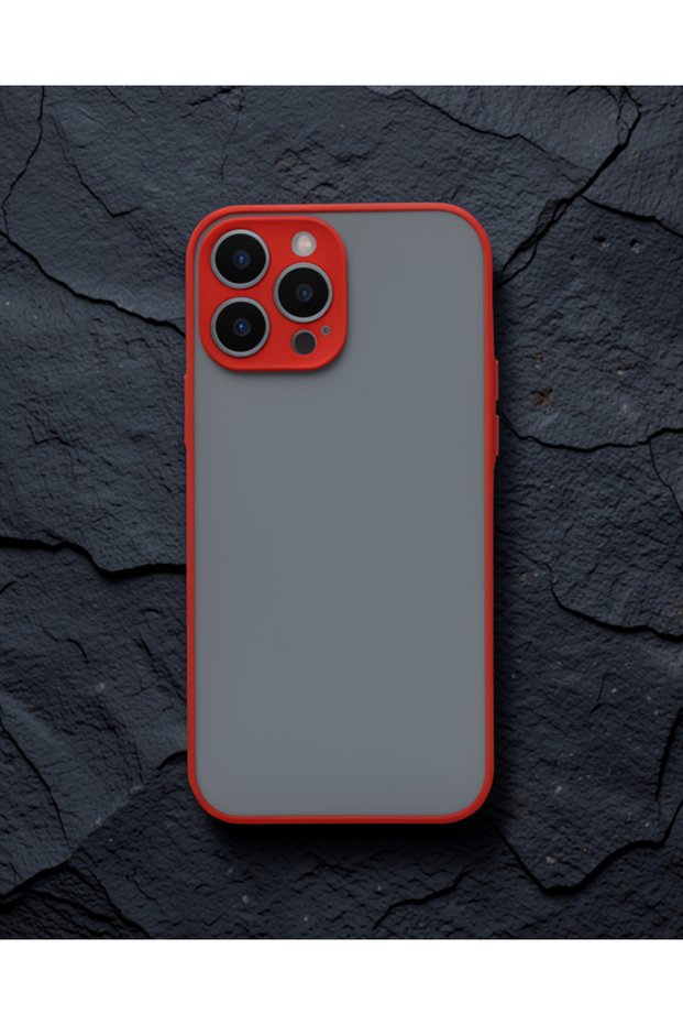 غطاء حماية سيليكون مونتريال لهاتف ابل ايفون 15 برو ماكس - أحمر