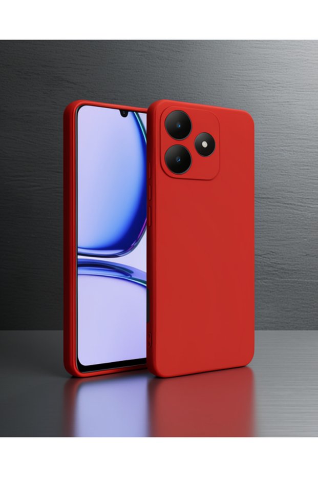 Realme C61 Case First Silicone - Red