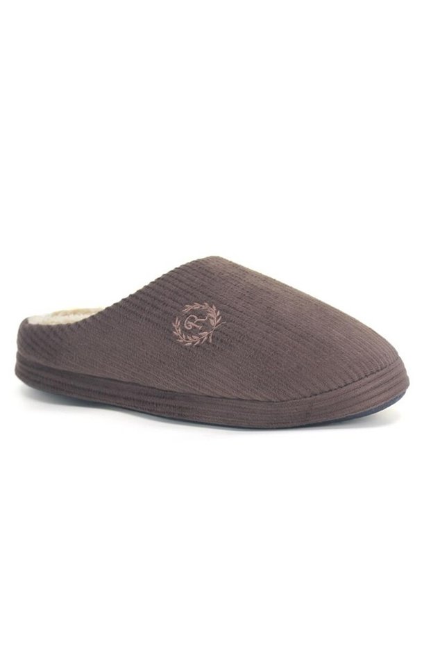 Men's Winter Home Slippers Gondol Model Thermo Sole Warm and Comfortable Indoor Slippers