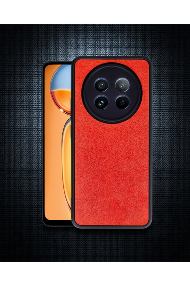 Realme 12 5g Case Aras Leather Cover - Red