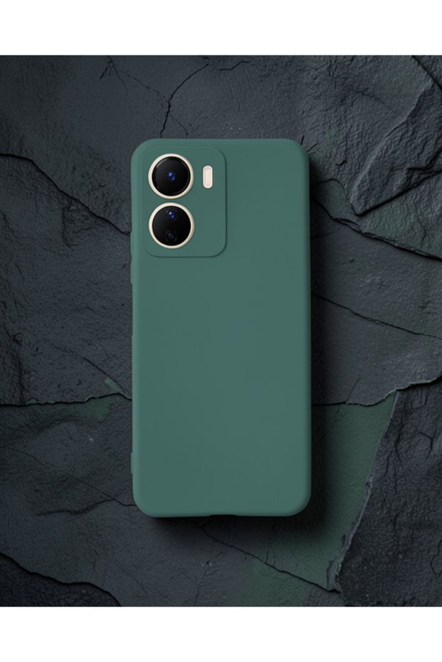 Vivo Y16 Case First Silicone - Dark Green