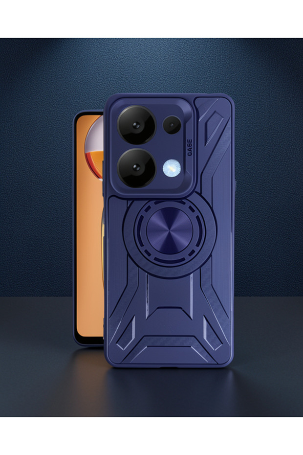 حافظة هاتف Xiaomi Redmi Note 13 4G من السيليكون لينكولن - أزرق داكن