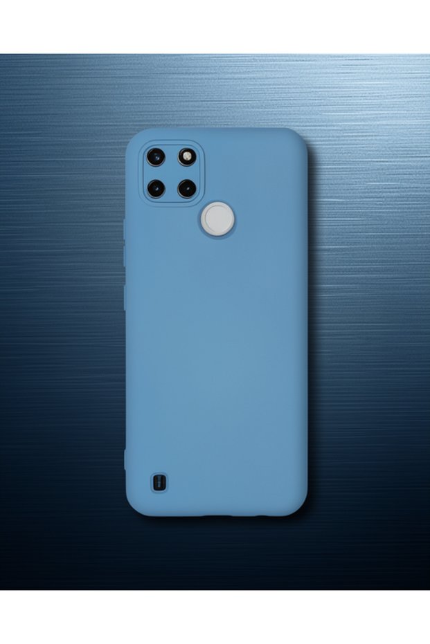 Realme C25Y Case Nano Velvet Silicone Inside - Blue