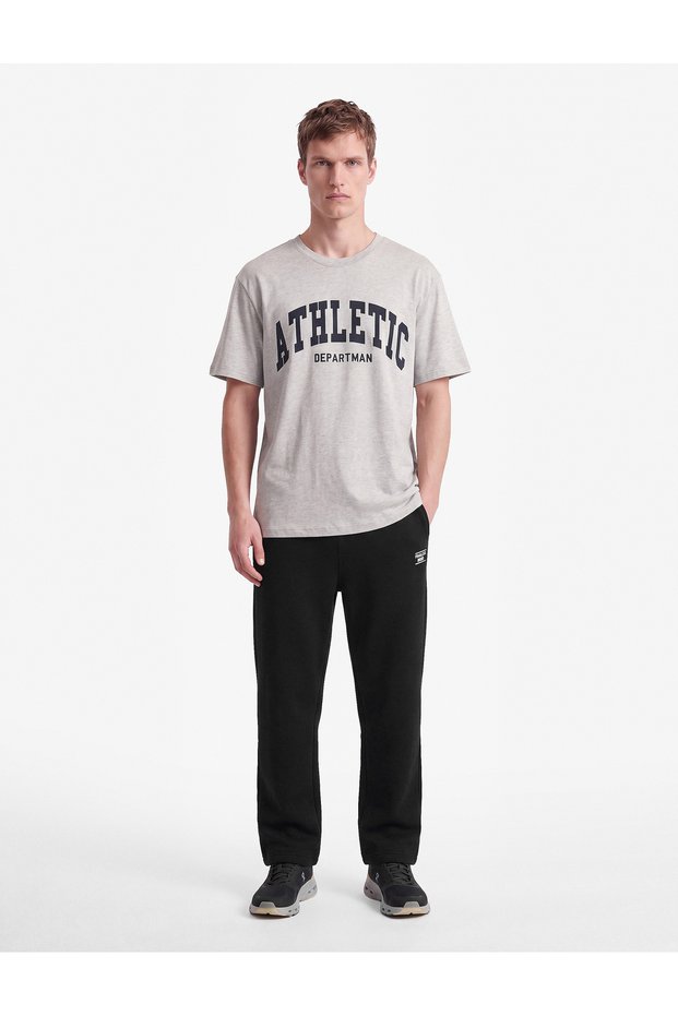 Cotton Crew Neck Short Sleeve Printed Oversize Sports T-Shirt