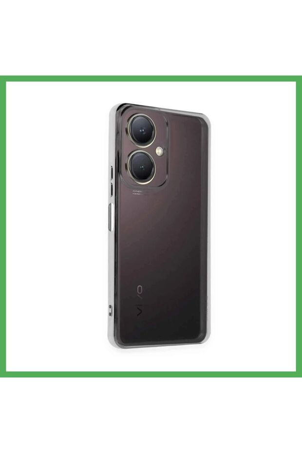 Vivo Y27 Compatible Case with Lens Silicone - Silver Bezoss