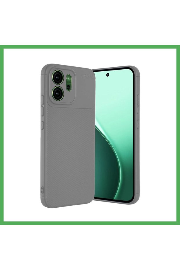 Reno 14 Compatible Auto Focus Carbon Cover - Gray Bezoss