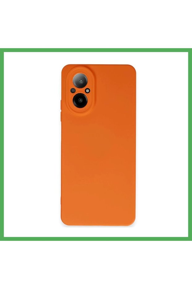 Realme 12 Lite Compatible Case Nano Velvet Silicone - Orange Bezoss