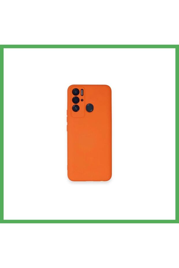 Tecno Pova Neo Case Nano Inside Velvet Silicone - Orange Bezoss