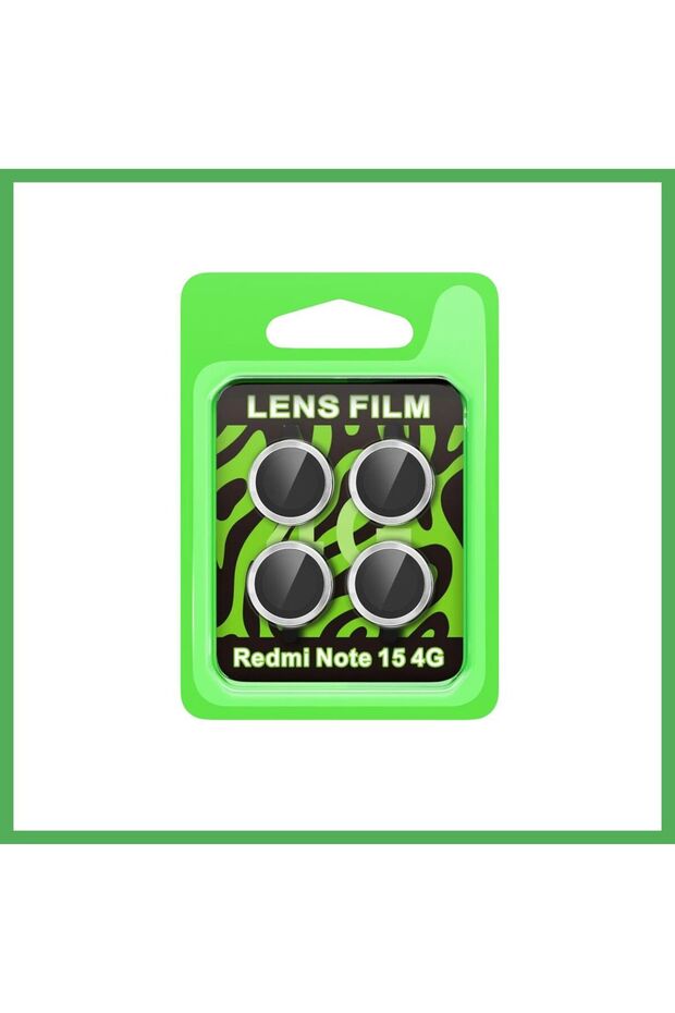 Redmi Note 15 4g Compatible Raze Metal Camera Lens - Silver Bezoss