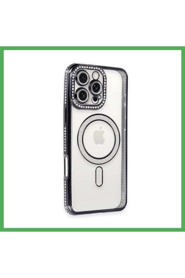 iPhone 16 Pro Max Compatible Case Joke Simli Magneticsafe Case - Gray Bezoss