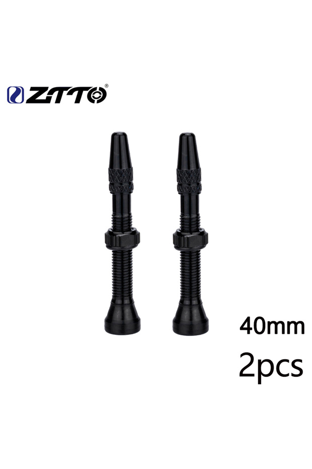 2pcs 40mm Black 2pcs Bicycle F/V Presta Tubeless Tire Valve 40mm 60mm 80mm MTB Road Bike R