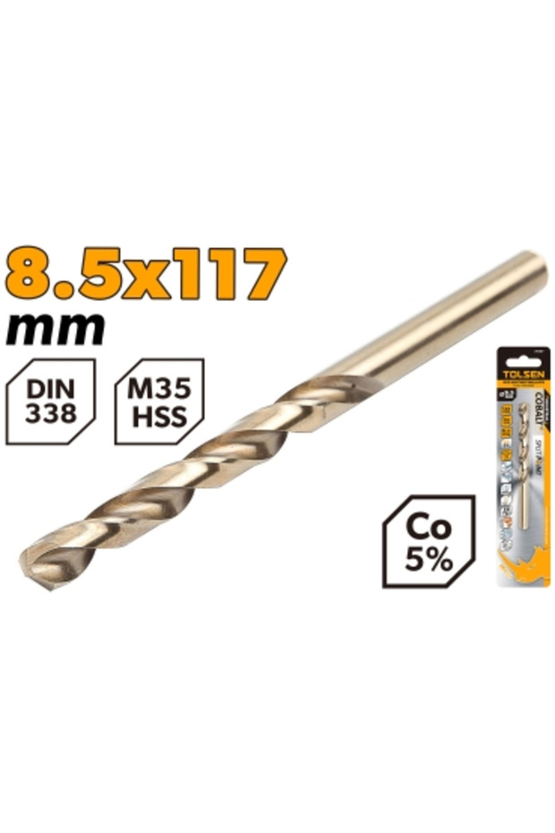 Drill Bit HSS M35 8.5MM (0.33") 1Pack