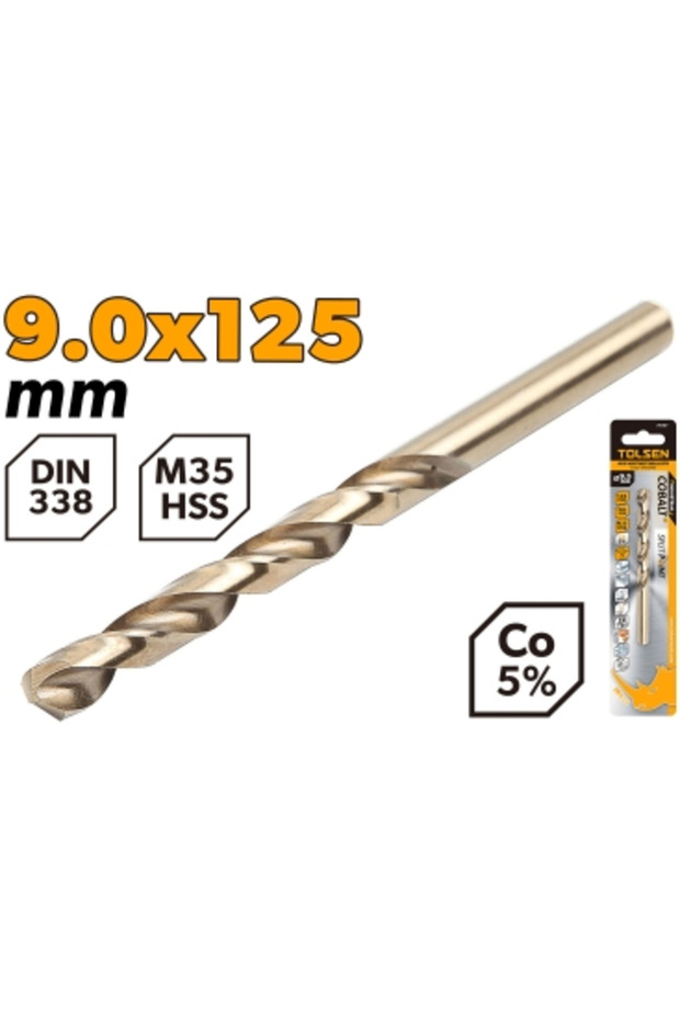 Drill Bit HSS M35 9.0MM (0.35") 1Pack